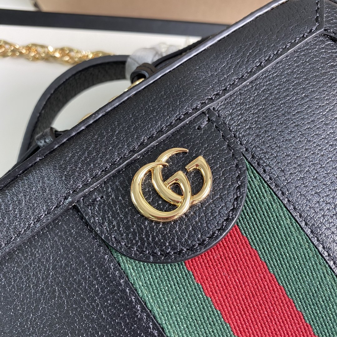 Gucci Ophidia GG Mini Shoulder Bag 602576 Black